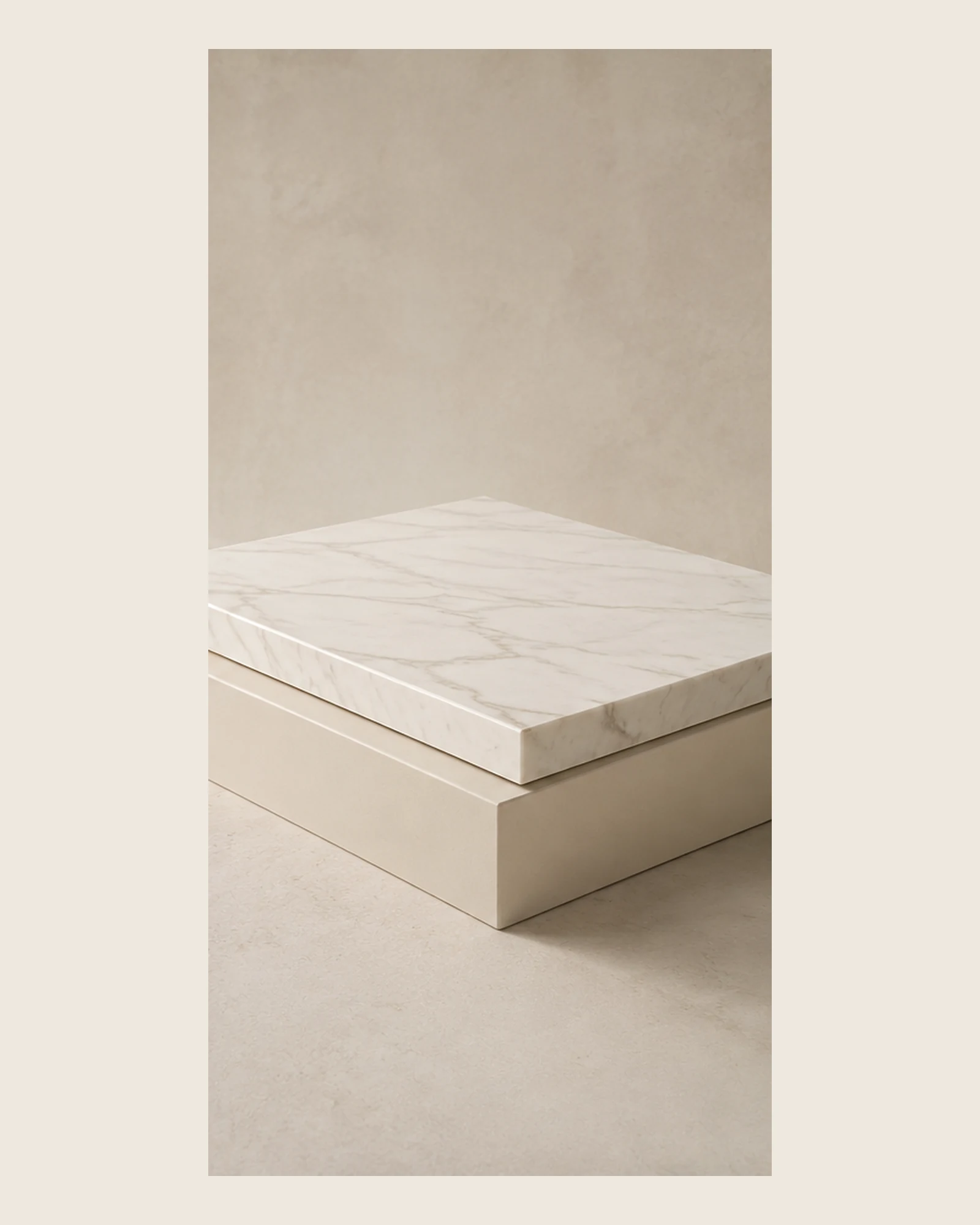 Quartz or ceramic worktop